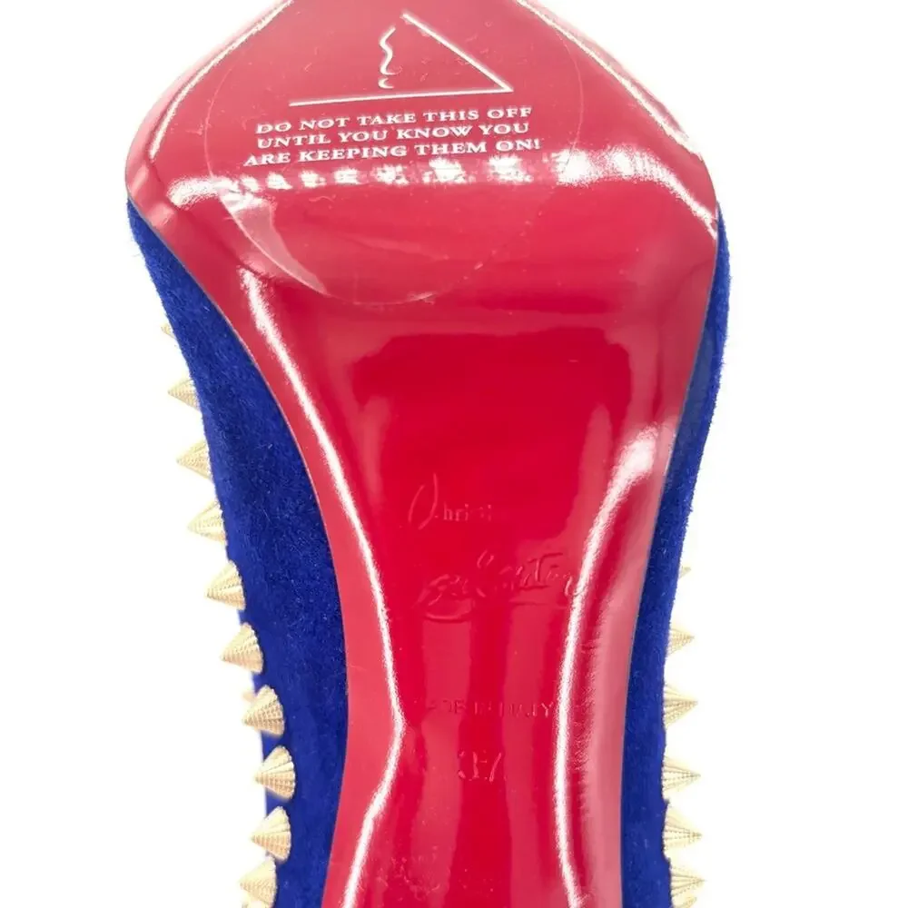 NIB Christian Louboutin Astrilarge Botta Pika 100 Galactiqueen OTK Boots 37